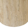 Avril Travertine Side Table | shipping 6/1/2025