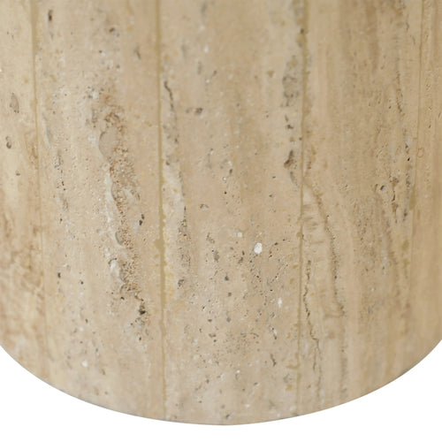 Avril Travertine Side Table | shipping 6/1/2025
