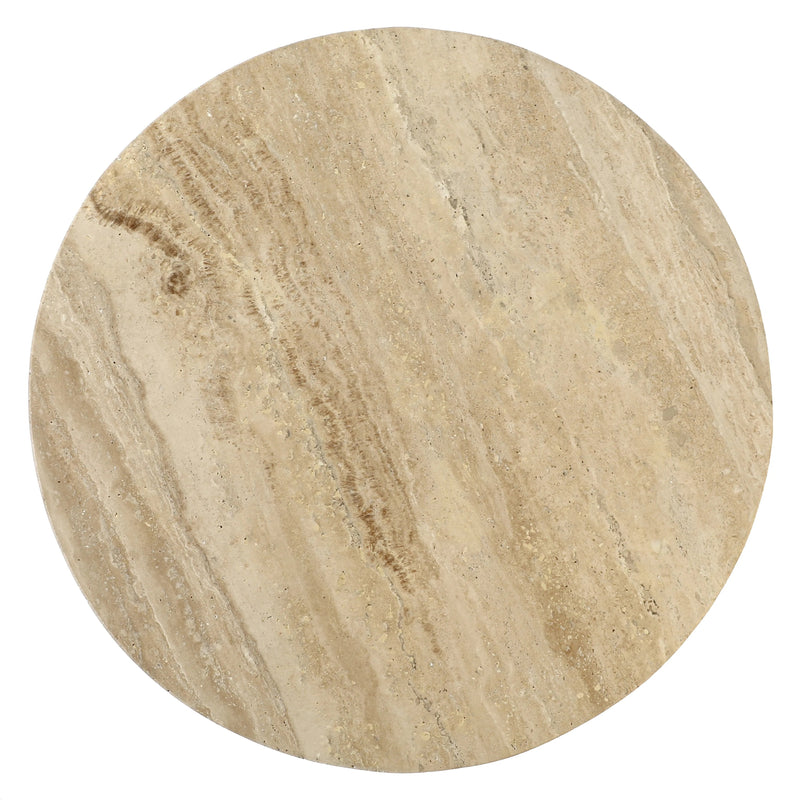 Avril Travertine Side Table | shipping 6/1/2025