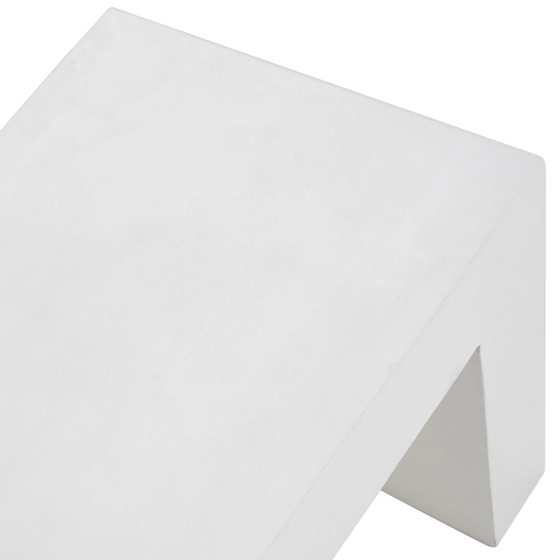 White Concrete Bench | ready to ship!