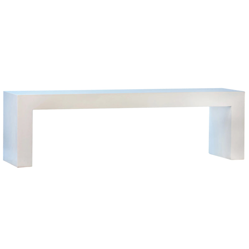 White Concrete Bench | ready to ship!