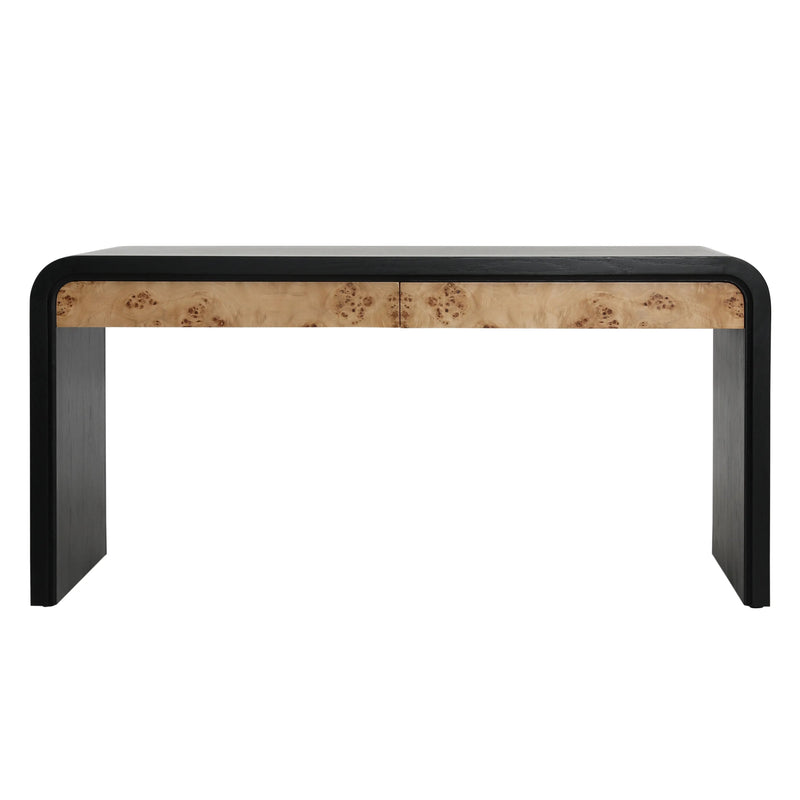 Black Burl Desk | ready to ship!
