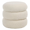 Jolo Faux Sheepskin Ottoman | shipping 5/5/2025