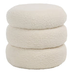 Jolo Faux Sheepskin Ottoman | shipping 5/5/2025
