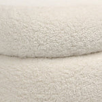 Jolo Faux Sheepskin Ottoman | shipping 5/5/2025