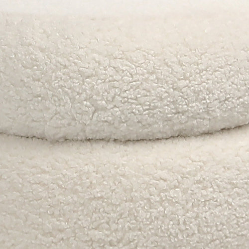 Jolo Faux Sheepskin Ottoman | shipping 5/5/2025