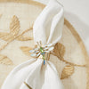 Straw leaf placemat, natural, set of four