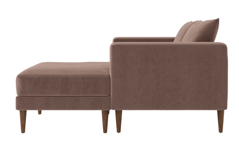 The Essential Loveseat Sectional in Recycled Velvet