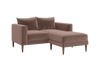 The Essential Loveseat Sectional in Recycled Velvet