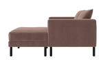 The Essential Loveseat Sectional in Recycled Velvet
