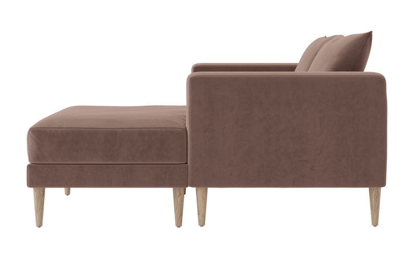The Essential Loveseat Sectional in Recycled Velvet