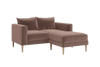 The Essential Loveseat Sectional in Recycled Velvet