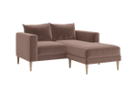 The Essential Loveseat Sectional in Recycled Velvet