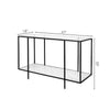 Sattledt Clear Console Table