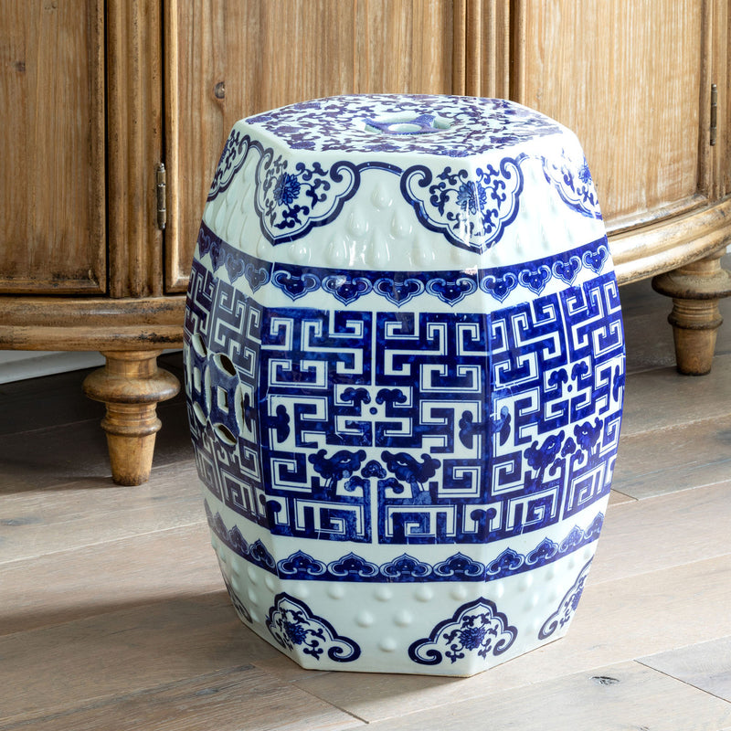 Chinoiserie Garden Stool L204