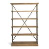 Brogdon Manor Elm and Iron Bookshelf L531