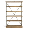 Brogdon Manor Elm and Iron Bookshelf L531