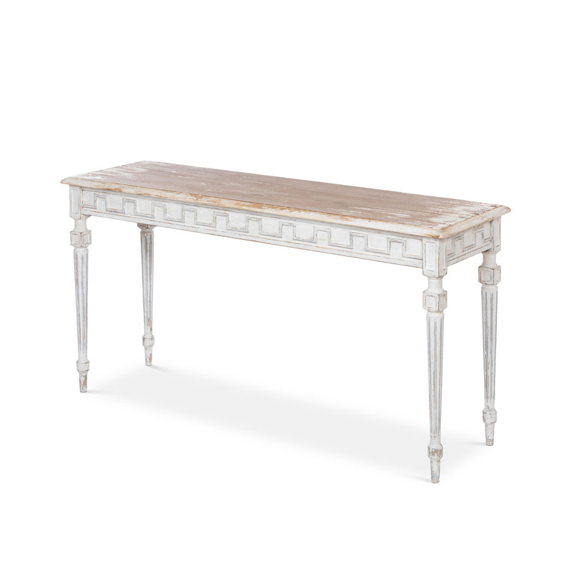Antique White Eve Console Table L162