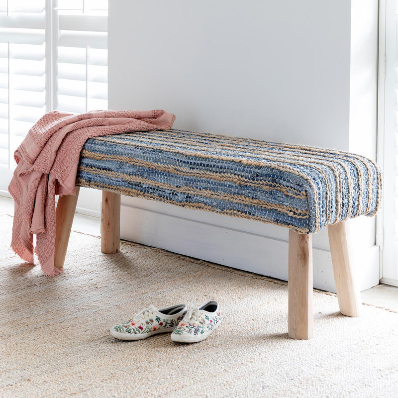 Lovecup Hemp and Recycled Denim Bench L186