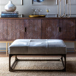 Cowhide Square Ottoman L745