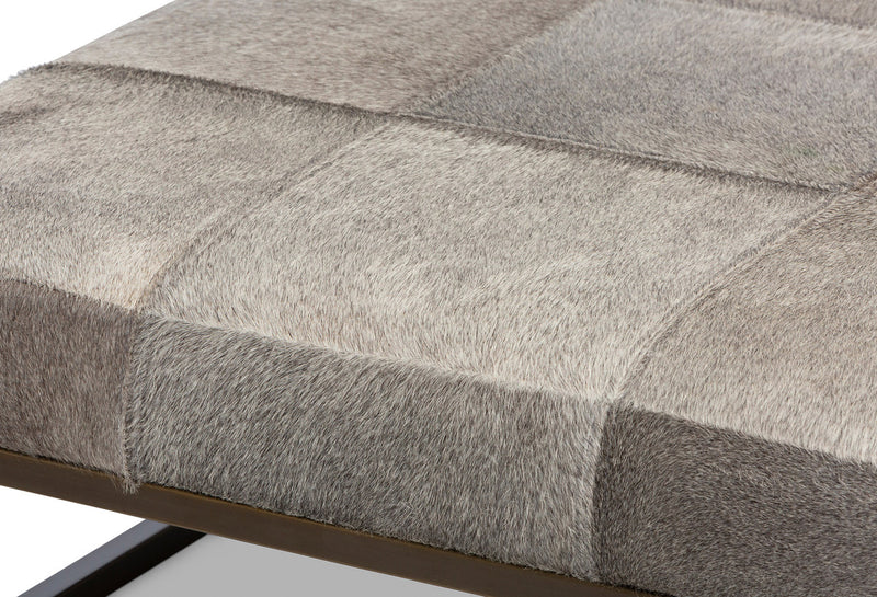 Cowhide Square Ottoman L745