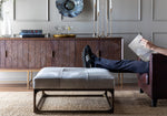 Cowhide Square Ottoman L745