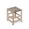 Teak and Rattan Woven Stool L213