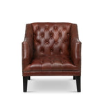 Lovecup Mahogany Leather Library Chair L068