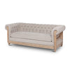 Lovecup Hillshire Washed Gray Tufted Sofa L664