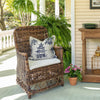 Lovecup Rattan Terrace Chair with Burlap Cushion L146