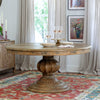 Lovecup Pine Wood Extending Pedestal Dining Table L115