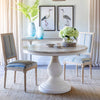 Coastal Cottage Pedestal Round Dining Table L056