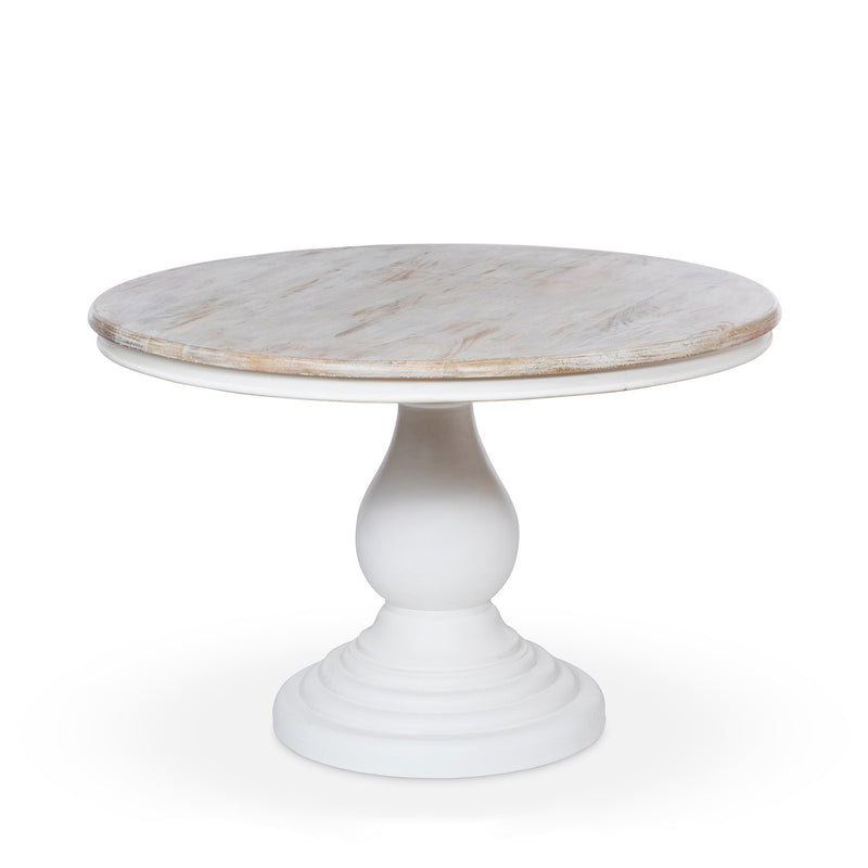 Coastal Cottage Pedestal Round Dining Table L056