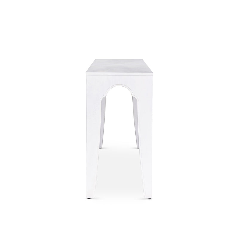 Lovecup Island Manor Console Table, Whitewash L003