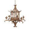 Antique Gold Pagoda Chandelier L162