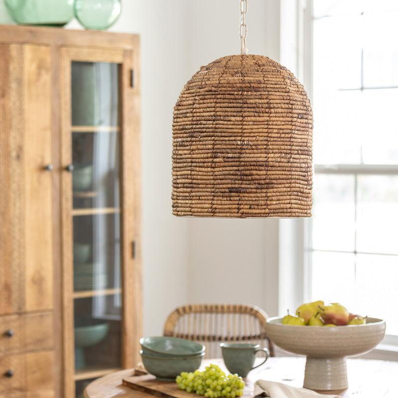 Beehive Seagrass Pendant Light L172