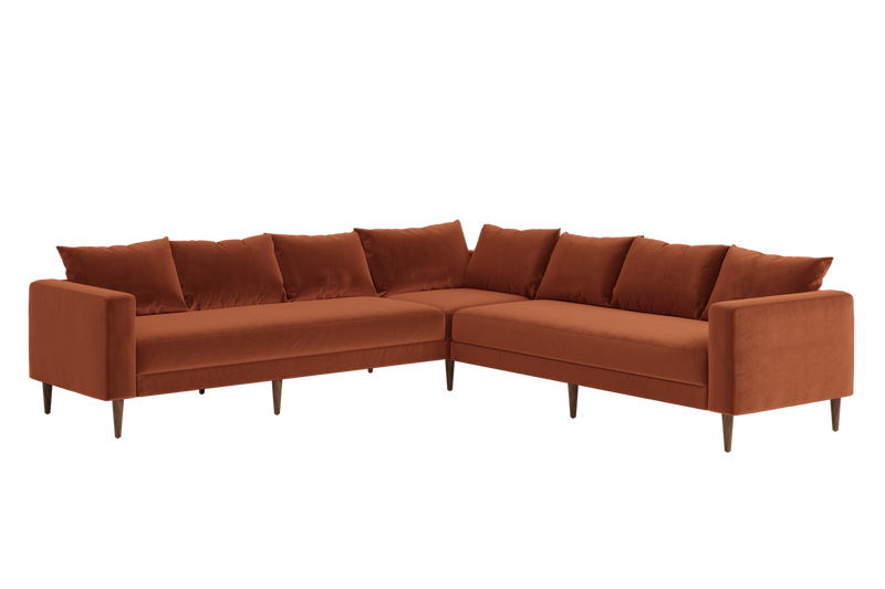 The Essential Corner Sectional (7 Seat) in Recycled Velvet