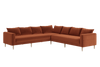 The Essential Corner Sectional (7 Seat) in Recycled Velvet