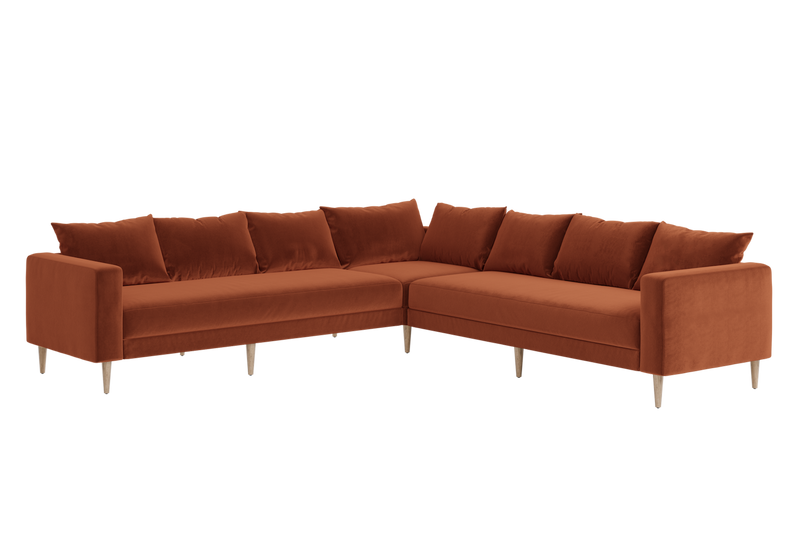 The Essential Corner Sectional (7 Seat) in Recycled Velvet