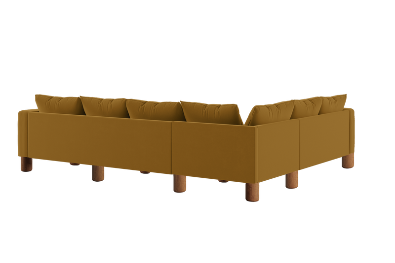 The Essential Corner Sectional (6 Seat) in Recycled Velvet