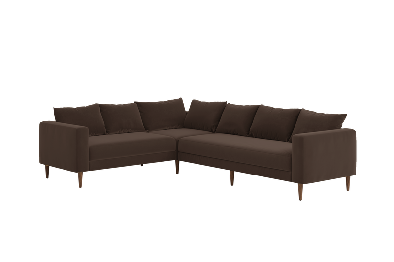 The Essential Corner Sectional (6 Seat) in Recycled Velvet
