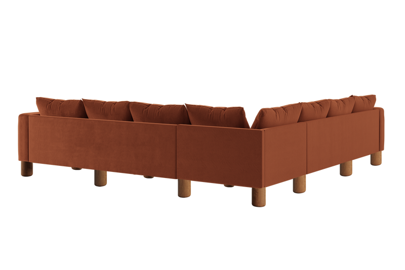 The Essential Corner Sectional (7 Seat) in Recycled Velvet