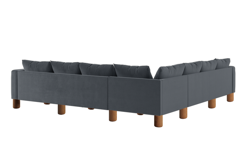 The Essential Corner Sectional (7 Seat) in Recycled Velvet