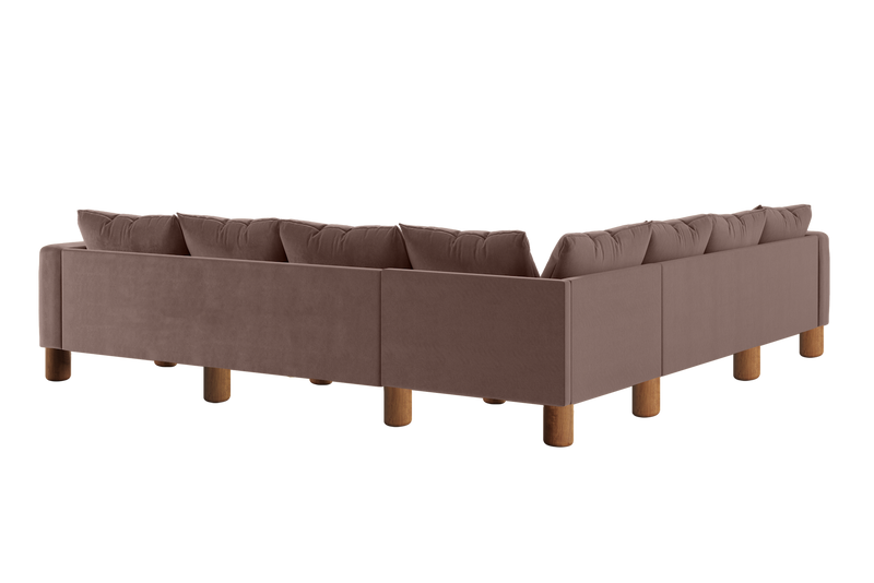 The Essential Corner Sectional (7 Seat) in Recycled Velvet