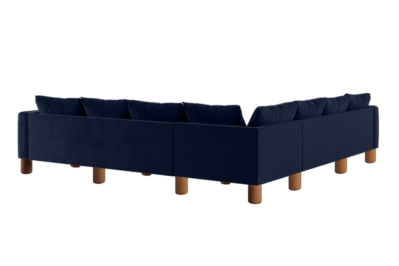 The Essential Corner Sectional (7 Seat) in Recycled Velvet