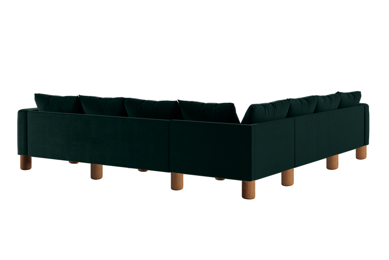 The Essential Corner Sectional (7 Seat) in Recycled Velvet