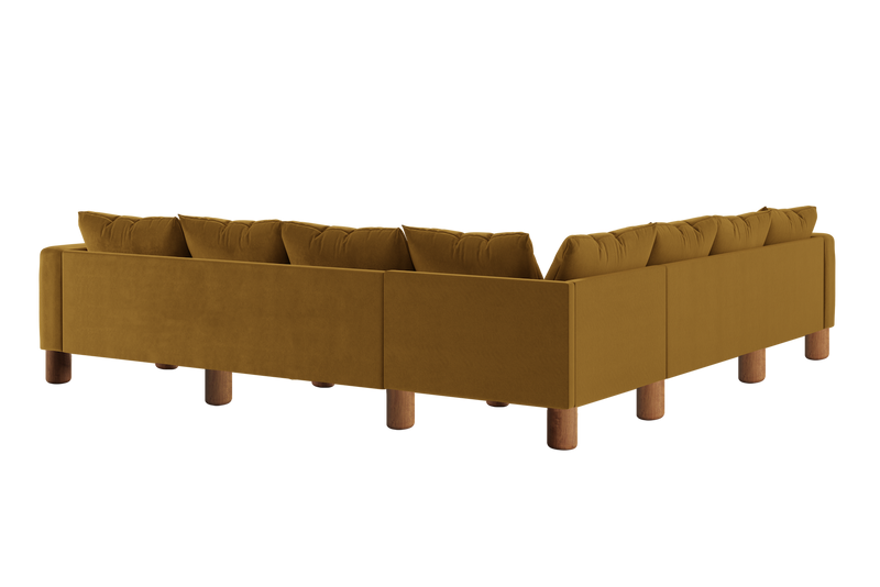 The Essential Corner Sectional (7 Seat) in Recycled Velvet