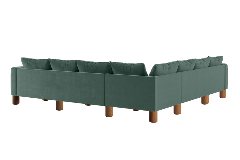 The Essential Corner Sectional (7 Seat) in Recycled Velvet