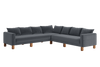 The Essential Corner Sectional (7 Seat) in Recycled Velvet