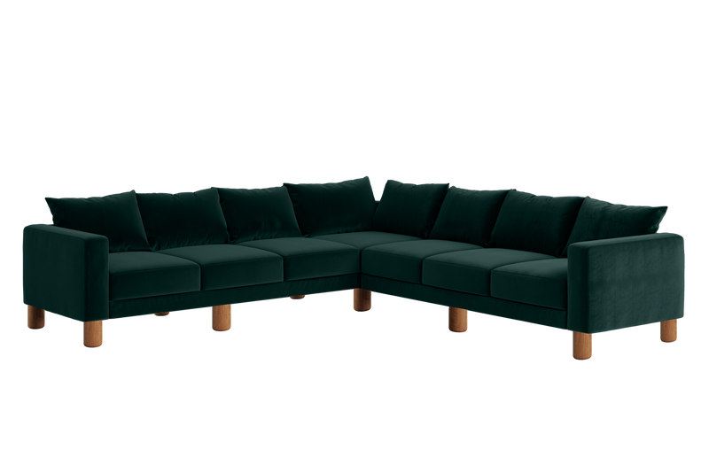 The Essential Corner Sectional (7 Seat) in Recycled Velvet